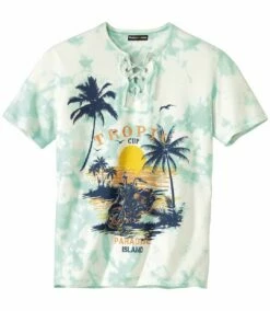 T-Shirt Mit Schnürung Und Aufdruck Biker's Paradis -ATLAS FOR MEN Verkäufe 937d37c0b84717144674fbb96bc93866