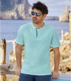 2er-Pack T-Shirts Mit Effektvollem Henleykragen -ATLAS FOR MEN Verkäufe 93a1c21ceb7520a856e34ecbcdc4ab7e