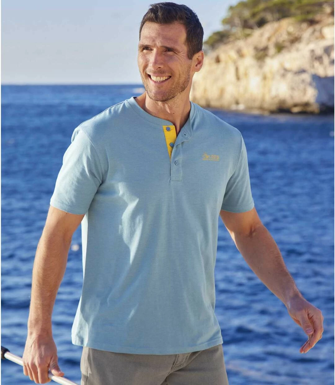 3er-Pack Henleyshirts Island 5 3er-Pack Henleyshirts Island – Bild 3