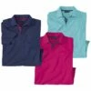 3er-Pack Einfarbige Poloshirts Sommer -ATLAS FOR MEN Verkäufe 9623dc263815a97107f2e932396325ca 1