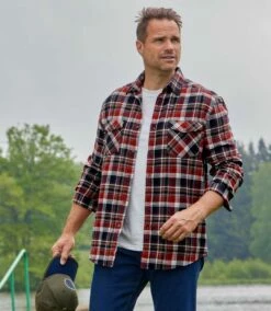 Authentisches Kariertes Flanellhemd -ATLAS FOR MEN Verkäufe 972d3f370aec73a51b0983340505d0f4