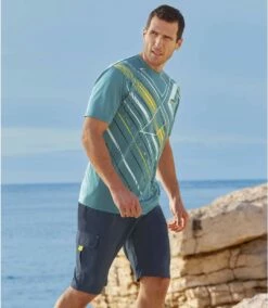 Cargo-Bermuda Entspannung Aus Microfaser -ATLAS FOR MEN Verkäufe 998825daa55304f2869f17873d420f91