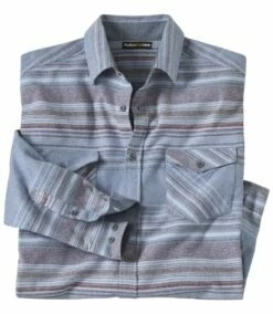 Gestreiftes Flanellhemd Trendy -ATLAS FOR MEN Verkäufe 9a2b0384897503964ae28e95feda48bc