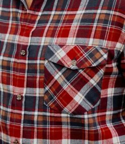 Authentisches Kariertes Flanellhemd -ATLAS FOR MEN Verkäufe 9a3abb7836169b81fb1fe3aa9c45ff1c