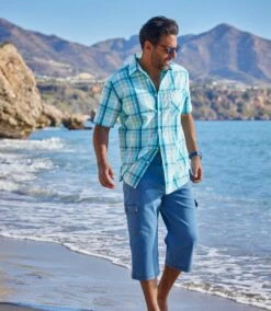 Kariertes Sommerhemd Balearen Mit Waffel-Effekt -ATLAS FOR MEN Verkäufe af1bd5e21c6017de5354a2d4dd9db1fd