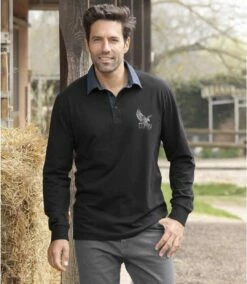 Poloshirt Mit Jeans-Kragen