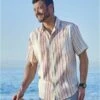 Gestreiftes Hemd Summer Aus Krepp-Stoff -ATLAS FOR MEN Verkäufe b615df8474c20100ce118eee3d6d37f9