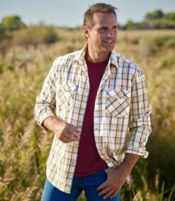 Kariertes Popelinhemd Kootenay -ATLAS FOR MEN Verkäufe b6d19218e78ca39de47abd44fb131057