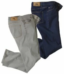 2er-Pack Regular-Jeans Mit Stretch-Effekt