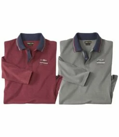 2er-Pack Poloshirts Essential Aus Jersey