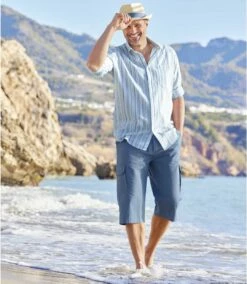 Caprihose Mittelmeer Im Cargo-Stil -ATLAS FOR MEN Verkäufe bd56c76bc10252c38281f990925dcfb3