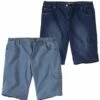 2er-Pack Cargo-Bermudas Aus Stretch-Denim