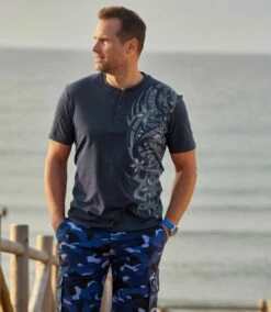 2er-Pack Henleyshirts Mit Tahiti-Motiv -ATLAS FOR MEN Verkäufe c354c5b7b684ae5e73942658f59ced85