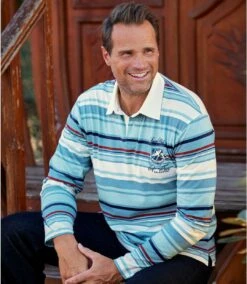 Gestreiftes Poloshirt Sport Club