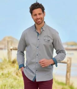 Pilotenhemd Landscape