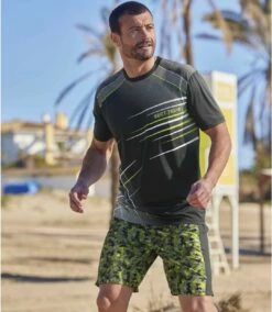 Bedruckte Microfaser-Short -ATLAS FOR MEN Verkäufe cb551caa8e1180bb73d3034462980dba