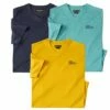 3er-Pack Einfarbige T-Shirts -ATLAS FOR MEN Verkäufe cec35cc4c689d858f2c39da03afcdc01