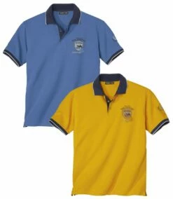 2er-Pack Poloshirts Casual In Piqué-Qualität