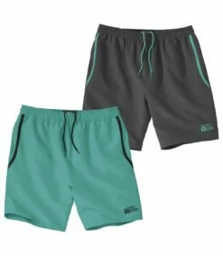 2er-Pack Shorts Running Aus Microfaser