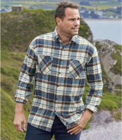 Kariertes Flanellhemd Rocky Mountains -ATLAS FOR MEN Verkäufe d3632e5de948e69c1bd38e705c752c1f