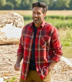 Kariertes Flanell-Hemd Holzfäller -ATLAS FOR MEN Verkäufe d5b6ba7aadc3b5870d8e10d049b48142