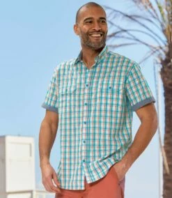 Popelinhemd Mit Sommerlichem Karomuster -ATLAS FOR MEN Verkäufe d5e56d390223ba65e40c28c3752d0c59