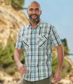 Kariertes Popelin-Hemd Trendy -ATLAS FOR MEN Verkäufe d955f6057fa7ca093f7c813da2a339b2