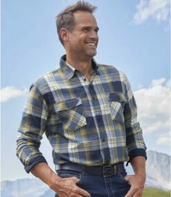 Kariertes Flanellhemd Sun Valley -ATLAS FOR MEN Verkäufe d997e2ed66fdec4873d405802879e1ad