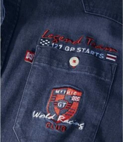 Jeans-Hemd Aus Ungebleichtem Denim -ATLAS FOR MEN Verkäufe db053e91615deced8a96b86e2f917809