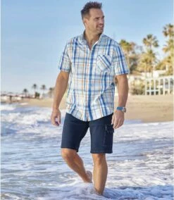 Jeans-Bermuda Im Cargo-Look