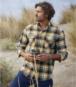 Kariertes Flanellhemd Ranch -ATLAS FOR MEN Verkäufe e14a9fce4c1ba792a5eb8a21b64b872f