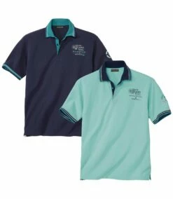 2er-Pack Poloshirts Crusoe Island