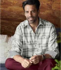 2-farbiges Kariertes Flanellhemd -ATLAS FOR MEN Verkäufe e2eb7df1b600b88551e9fb61b29bf753