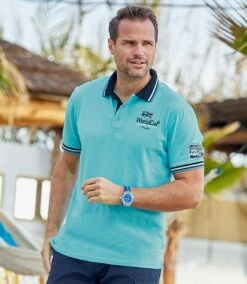 2er-Pack Poloshirts Mit Brustaufdruck -ATLAS FOR MEN Verkäufe e2faa9658f5b4c5d66b9cec42d95ed56