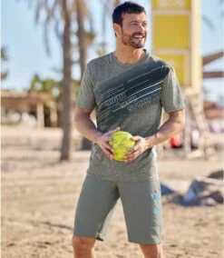 Cargo-Bermuda Outdoor Sport Aus Microfaser -ATLAS FOR MEN Verkäufe e525105378ba931854aed9cdd30b08a8