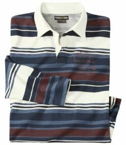 Gestreiftes Poloshirt Sport Club Im Rugby-Stil -ATLAS FOR MEN Verkäufe e53f3b7c8ec6c19f6517e3e4849f7732