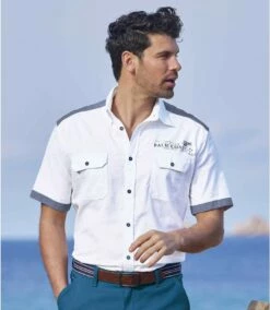 Sommerhemd Palm Coast Aus Geflammtem Popelin