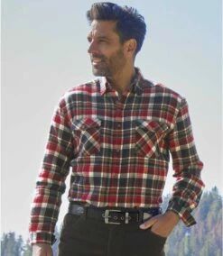 Authentisches Kariertes Flanellhemd -ATLAS FOR MEN Verkäufe ed530d637057da9cdc8135558c81c723