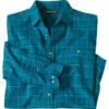 Kariertes Flanellhemd In Petrolblau -ATLAS FOR MEN Verkäufe eea2659f5b07676845e4c15b39a67500