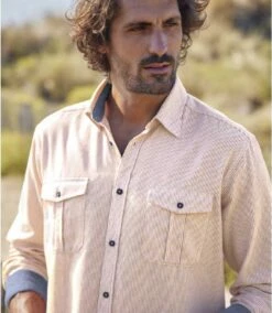 Fein Gestreiftes Hemd Mit Chambray-Details -ATLAS FOR MEN Verkäufe f1320cab627fc197c07f29fee25f6511