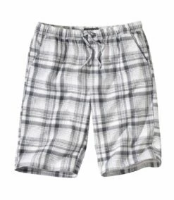Karierte Bermuda Aus Canvas