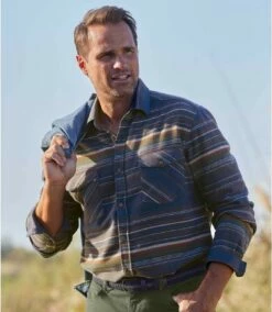 Gestreiftes Flanellhemd Toronto