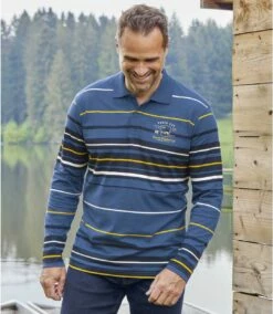 Gestreiftes Poloshirt Sport Exploring -ATLAS FOR MEN Verkäufe fa41e4d02e360cefd442378a7df0567f