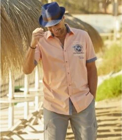 Popelin-Hemd In Korallenrot -ATLAS FOR MEN Verkäufe feb8bdd30fe29435c2dfaafe8e95b9e5